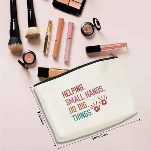 Occupational Therapist Gifts Makeup Bag Positive Occupational Therapy Appreciation Gifts Cosmetic Bag for Women Coworker Friend Nurse Practitioner Assistant Physical Therapy Girls Birthday Christmas