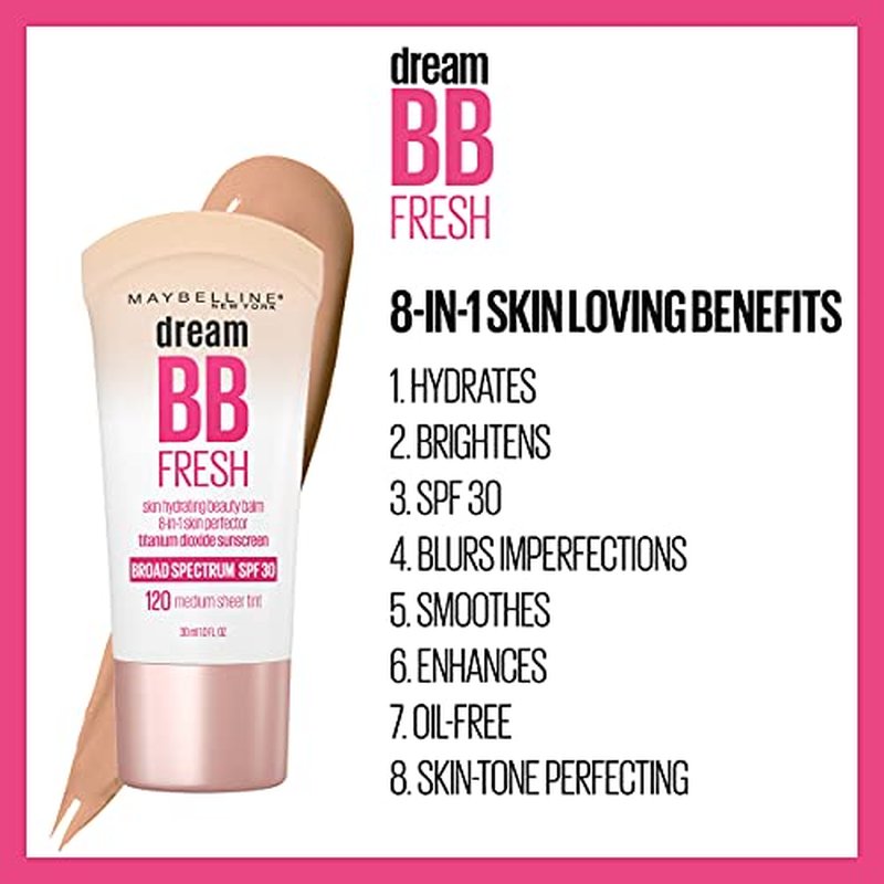 Maybelline Dream Fresh BB Cream SPF 30 Light/Medium 1oz