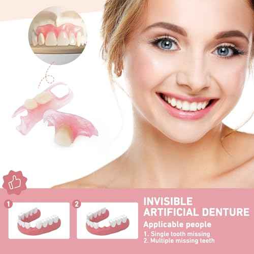 Custom Partial Dentures ? Personalized Removable Denture Set for Missing Teeth | 1?6 Tooth Replacement with Storage Case | Natural Look & Comfortable Fit (1 Tooth)