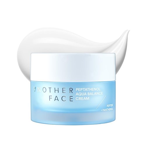 ANOTHERFACE PEPTATHENOL™ Aqua Balance Cream 1.69 Fl Oz, Peptide Moisturizer for Firm Skin, Ceramide Repairing Barrier for Anit-Aging, Hyaluronic Hydrating for Dry Skin, Vegan, Korean Skin Care
