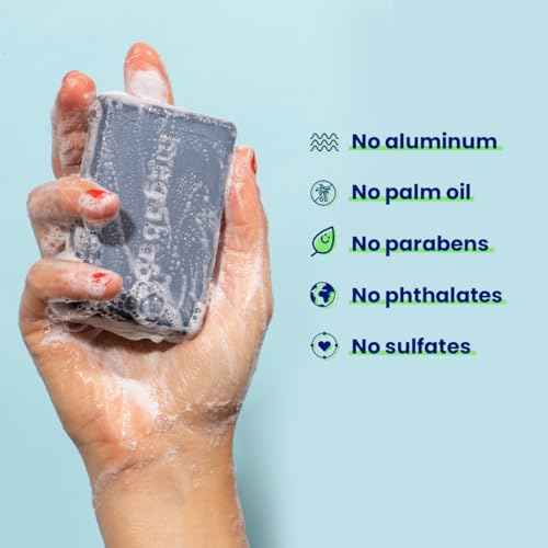 Megababe Underarm Bar Soap - Space Bar | Stocking Stuffer Holiday Gift | With Detoxifying Charcoal for Odor Control | 4.5 oz