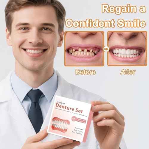 Moldable False Teeth, Veneers Teeth for Women and Men, Upper and Lower Matching Set Tooth Repair Kit, Fix Your Smile at Home Within Minutes, 1PCS-Q