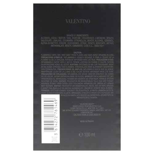 Valentino Uomo Born in Roma for Men 3.4 oz Eau de Toilette Spray