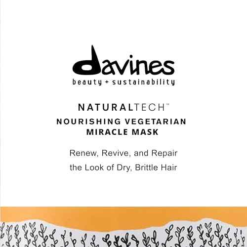 Davines Naturaltech NOURISHING Vegetarian Miracle Mask, Deep Moisturizing For Dry And Brittle Hair, 8.77 Fl. Oz.