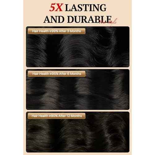 TRIIPPY Real Raw Cambodian Natural Wavy Bundles Human Hair,100% Cambodian Raw Hair Sew in Weave Single Bundle,Triple The Lifespan Over Regular Virgin Hair Bundle,No.1 Raw Hair Brand On Amazon(20 Inch)