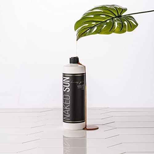 Naked Sun Honey Glow Violet Spray Tan Solution - 32 oz Airbrush Sunless Self Tanning Spray