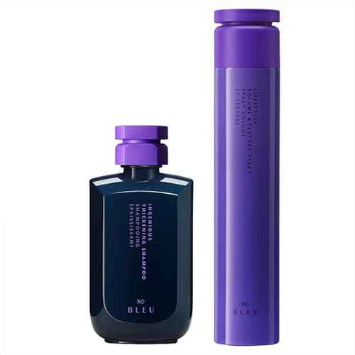 R+Co BLEU Ingenious Thickening Shampoo (8.5 oz) & LifeStyler Volume + Texture Spray (8.3 oz) ? Adds Thickness, Volume, Texture, Body, and Movement ? Vegan, Cruelty-Free, Set of 2