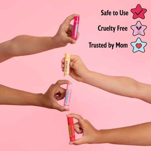 Lip Smacker Heart Tin Lip Balm Trio, Sweet & Fruity Flavors, Moisturizing & Hydrating Lip Care, Sheer Glossy Finish, Fun & Collectible Gift Set for All Ages - Hello Kitty