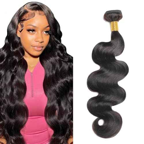 14A Human Hair Bundles 32 Inch Body Wave Bundles 100% Unprocessed Brazilian Virgin Hair 1 Bundle Body Wave Human Hair Extensions Quick Weave