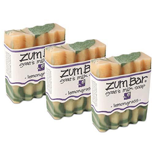 Indigo Wild Zum Bar Goat's Milk Soap - Lemongrass - 3 oz (3 Pack)