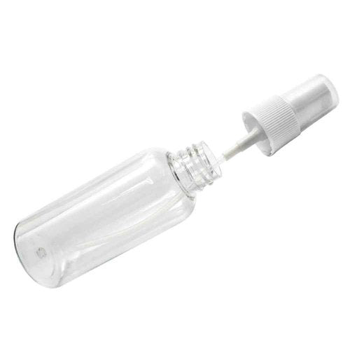 DayCount® Pack of 10 Spray Bottle, Empty Plastic Clear Small Portable Travel Bottles With Fine Mist Sprayer, Refillable Leak Proof Cosmetic Atomizers 30ml / 1oz