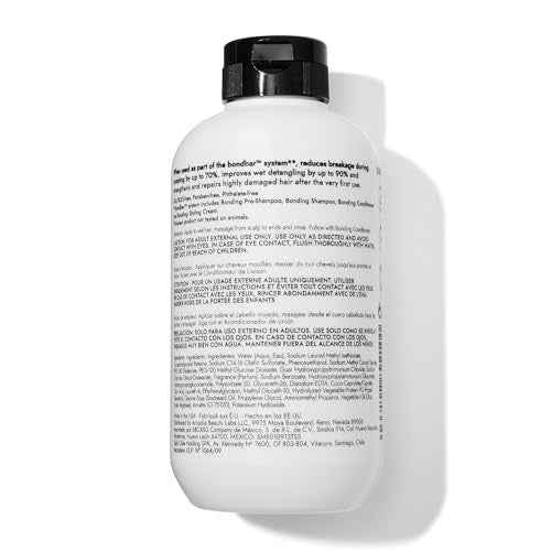 Bondbar Repairing Shampoo, Protects, Strengthens & Hydrates All Hair Types & Textures, Prevents Flyaways & Frizz, Adds Moisture & Shine, Vegan, CrueltyFree, 8 Fl. Oz.