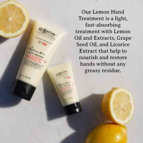 C.O. Bigelow Apothecary Trio Bath & Body Care Gift Set, Lemon Soap, Lemon Hand Treatment & Body Cream, Liquid Hand Wash & Moisturizing Lotions, Set of 3