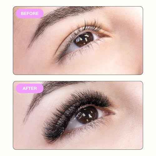 Curacoro Promade Mix 1500 Fans - Handmade Volume Eyelashes, Multi Selections From 5D To 12D, C CC D Curl, Thickness 0.03~0.1 mm, 9-18mm Length, Long Lasting & Easy Application (8D-0.05 CC, 9-14mm)