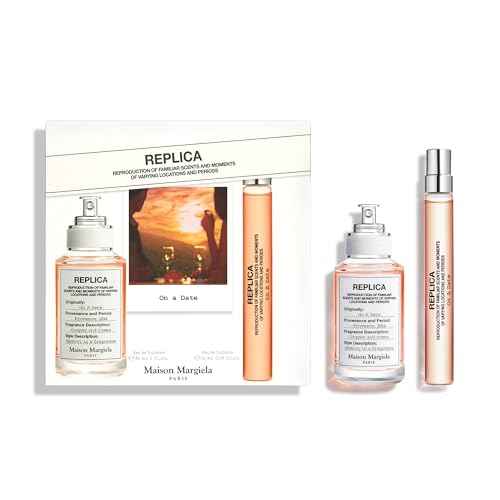 Maison Margiela - Replica - On a Date Eau de Toilette Set - Floral Fragrance - With Patchouli, Rose, & Black Current Accords - 1 Fl Oz & 0.3 Fl Oz Travel Size