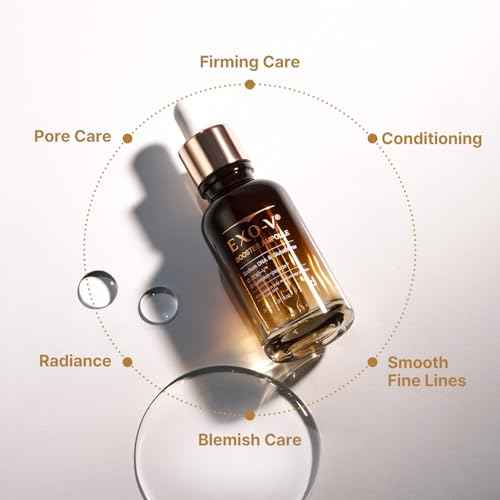 idplacosmetics EXO-V Booster Ampoule 1.01 fl.oz (30ml) ? Exosome Serum (720,000 PPM) with PDRN & Glutathione, Korean Skincare Microneedling Serum, for Smoother-Looking Texture & Elasticity Support.