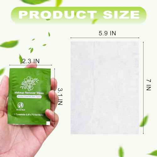 Makeup Remover Wipes Bulk Individually Wrapped,Travel Makeup Wipes Individual Makeup Remover Wipes Bulk Gentle Cleansing Makeup Remover Wipes for Face Cleansing Mascara Lipstick Travel (50, Aloe Vera)