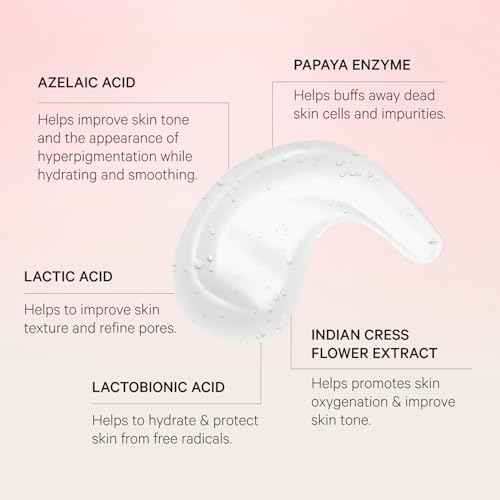 MZ SKIN Cleanse & Clarify Dual Action Cleanser & Mask 3.4 fl oz | Exfoliating AHA & Papaya Enzyme Face Wash | Smooths Texture, Refines Pores & Brightens