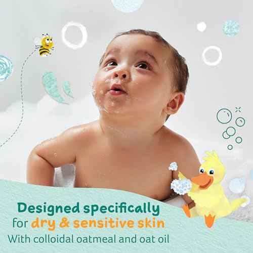 Childs Farm, OatDerma Baby Wash, Fragrance-Free, Gently Cleanses and Soothes, Suitable for Newborns with Dry, Eczema-prone, Sensitive Skin, 8.4 Fl Oz