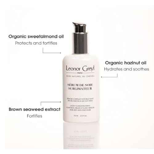 Leonor Greyl Frizz Control & Light Conditioning Styling Serum Paris - Serum De Soie Sublimateur - For Dry and Fine Hair (2.5 Oz)