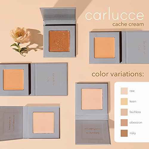 Carlucce Cache Cream 3-in-1 Makeup Color Palette (Raw) ? Foundation, Concealer & Primer in One ? Medium to Full Coverage, Natural Finish, Vegan, Clean & Cruelty-Free Formula