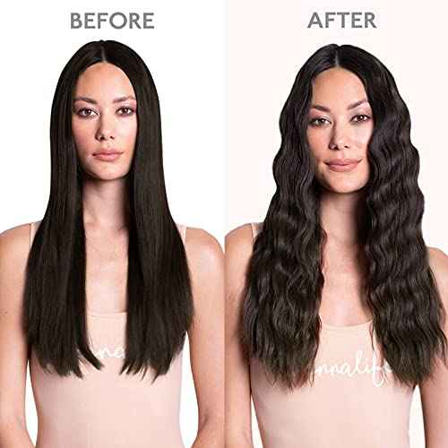 WENNALIFE Clip in Human Hair Extensions, 22 Inch 120g 7pcs Dark Brown Hair Extensions Clip In Human Hair Remy Clip in Hair Extensions Real Human Hair Double Weft