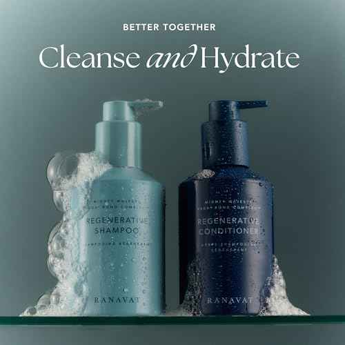 RANAVAT Regenerative Veda©ù Bond Complex Hair Shampoo - Clarifying Shampoo for Scalp Health, Hair Volume & Increased Density - Clinically Tested & Vegan Hair Care (8 oz)