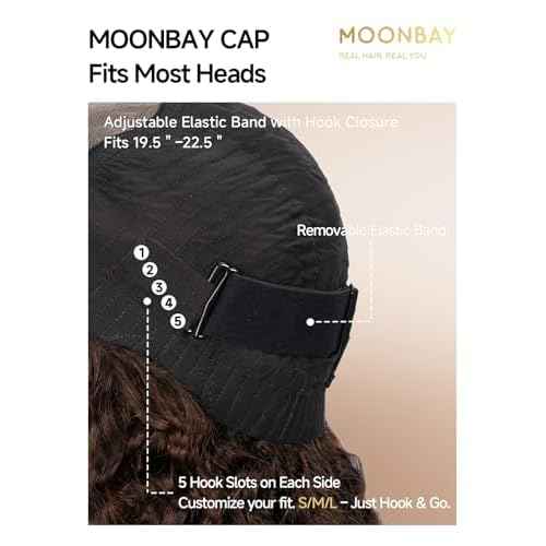 Glueless Wigs Human Hair Pre Plucked Pre Cut 22in Chocolate Brown Deep Wave 5x5 HD Lace Closure Wigs Human Hair 200 Density Wear and Go Glueless Wig with Baby Hair