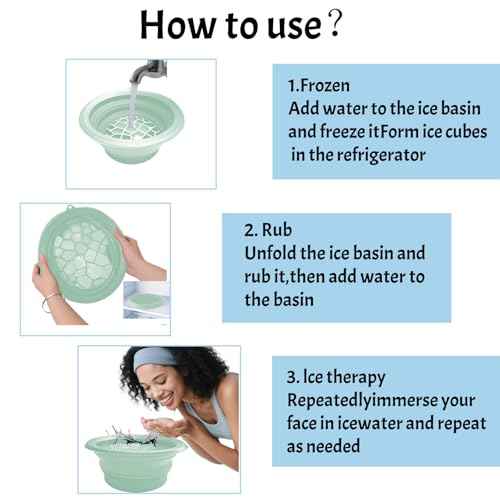 Face Bowl for Ice with Built-in Tray (Green)