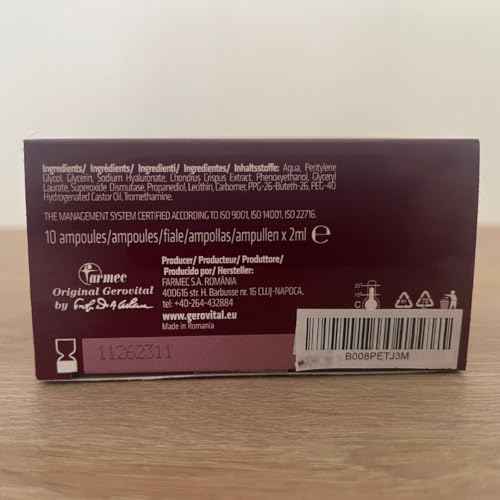 GEROVITAL EVOLUTION Hyaluronic Acid Serum for Face - Moisturizer, Regenerating, Hydrating Serum, Anti-Wrinkle, Anti-Aging Facial Serum for Fine Lines and Increased Skin Elasticity, 10 Vials x 2ml