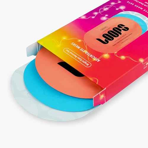 LOOPS Eyes Revival Set - 3 Pack Hydrogel Eye Masks: Dew Cloud, Hyper Eyes, Weekly Reset - Gifts for Women, Stocking Stuffer