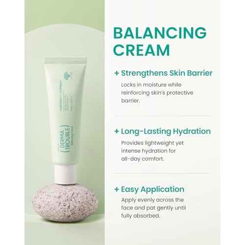 Derma Trouble 3-Step Acne Kit - Korean Skin Care Routine for Clogged Pores & Sensitive Skin, Gentle pH-Balanced Cleanser, Toner & Cream, Non-Irritating Formula. Anti-Sebum Complex, Fusiderm-T