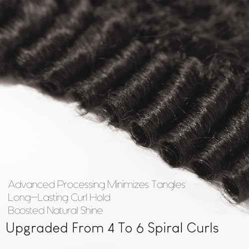 WEQUEEN Burmese Curly Bundles Human Hair 16A Brazilian Virgin Hair 16 Inch Thick Weave Natural Black