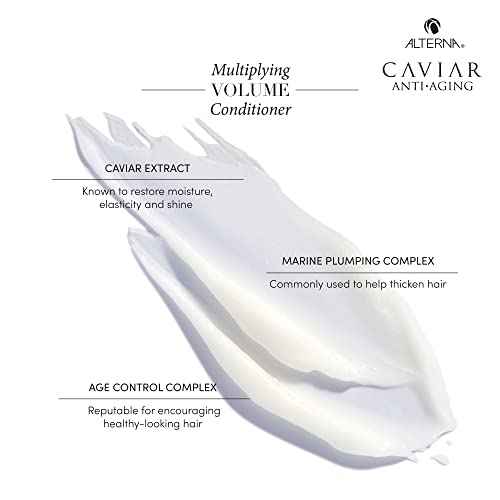 Alterna Haircare CAVIAR Anti-Aging Multiplying Volume Shampoo and Conditioner 16.5 oz | For Fine, Thin Hair | Create Instant Volume and Thickness | Sulfate Free