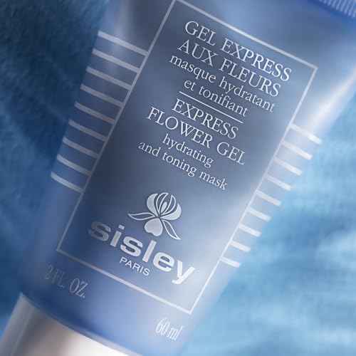 Sisley Paris Express Flower Gel - 60 mL - Leave-On Gel Face Mask - Hydrates, Tones & Minimizes Look of Fatigue in 3 Minutes - All Skin Types