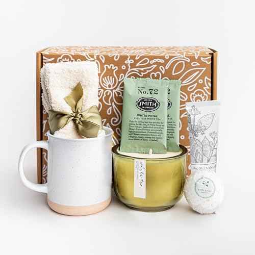 Get Well Gift Box for Women | Perfect for Sympathy Gifts, Tea Get Well Care Package, Birthday, or Holiday | Spa Basket