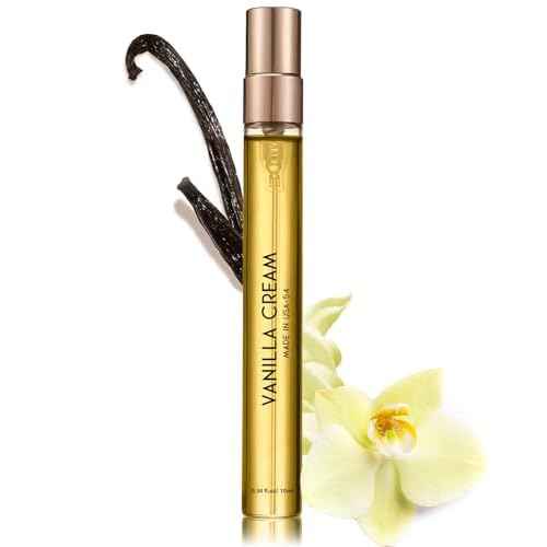 Pheromones Perfumes for Women, No. 54 Vanilla Cream Scent, Vanilla Perfume Oil, Advanced Fragrance Perfume for Woman, 0.34fl./10ml Gourmand Parfum, Travel Size Perfumes for Women,Made in USA