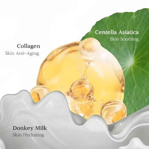 Nuborn Cell Donkey Milk Collagen Cream | Instant glow with 10% Donkey Milk | Type 1 Collagen for Visibly Smooth and Dewy Skin | All Skin Types 65ml