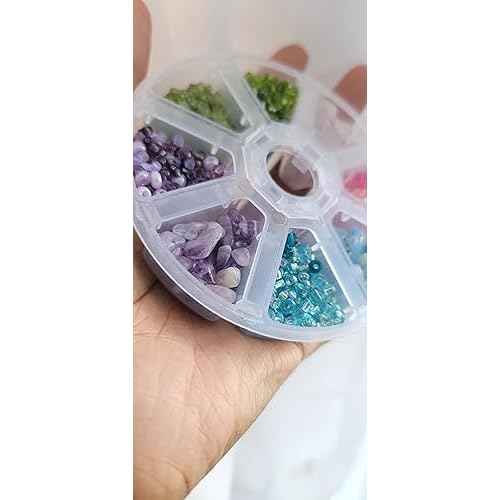 Bead It Wear It Love It Crystal Loc Sprinkle Complete Kits, Dreadlock Hair Bead Accessories, Sprinkle Beads for Braids Locs Twists, Needle & Thread Included (Crystal Color Match Up Kit)