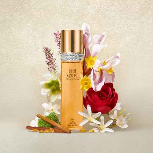 Elizabeth Taylor White Diamonds Women's Perfume, Long-Lasting Floral Fragrance for Her, Eau de Toilette EDT Spray, 0.5 fl oz