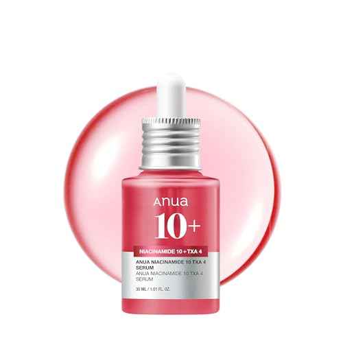 ANUA Niacinamide 10 + TXA 4 Serum, Hyaluronic Acid, Tranexamic acid, Facial Serum For GlassSkin, Cardi B¡¯s Pick, Glow Back Serum, Dark Spot Care, Postnatal Skincare, Korean Skincare (30ml/1.01 fl.oz)