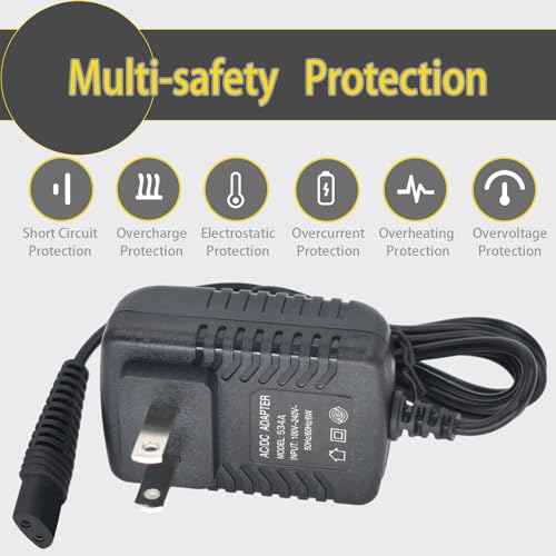 Replacment for BaByliss PRO Shaver FXFS2 Charger, 4.5V Power Adapter Compatible with BaBylissPRO Barberology Cordless Metal Double Foil Shaver FXFS2 Charging Cord