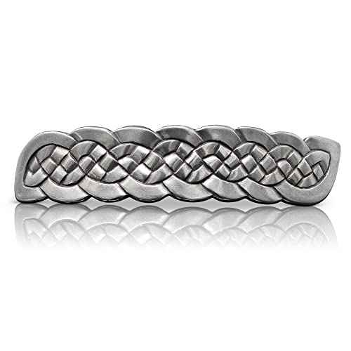 Danforth ? Celtic Knot Barrette Large ? Handcrafted Pewter Celtic Barrettes For Women ? Large French Clip ? Thick Hair Friendly ? 3 ¨ö¡± Long by ¨ú¡± High, Made In USA