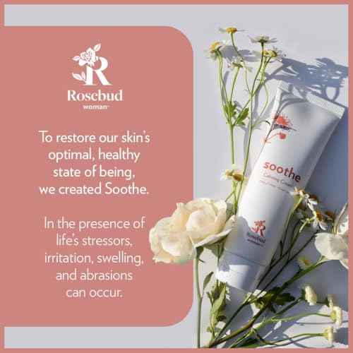 Rosebud Woman Soothe Calming Cream with Arnica & Chamomile - Soothes Itchy Skin - Dermatologist Reviewed Intimate Care for Sensitive Areas (2.7oz)