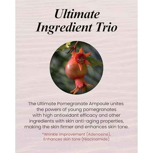 Sooryehan Ultimate Pomegranate Ampoule gift Set (55 ml/1.86 fl oz) - Skin Elasticity, Reduced Wrinkles & Skin Tone Improvement by LG Beauty. Collagen, Elastin, Vitamin C, Propolis,