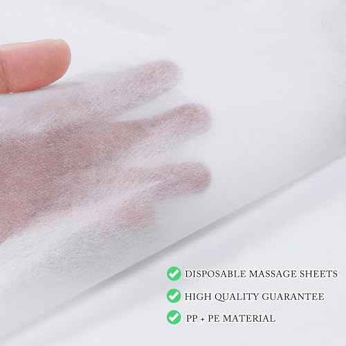 Disposable Bed Sheets 200 Pcs 31" x 71" Massage Table Sheets Non Woven Fabric SPA Bed Cover Breathable for Massage Beauty Tattoos(White)