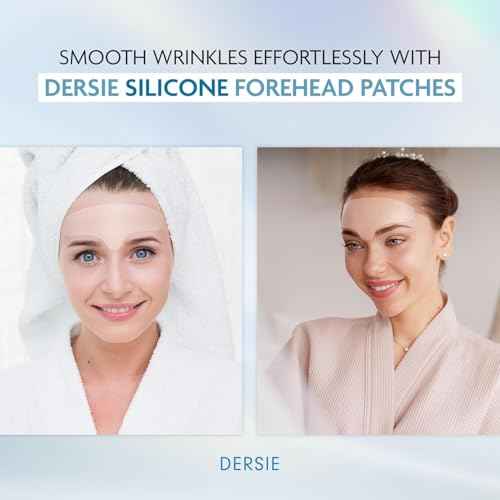 Dersie Silicone Forehead Wrinkle Patches: Overnight Use Forehead Wrinkles Treatment - Reusable Anti Wrinkle Pads for Wrinkles - 3 Patches
