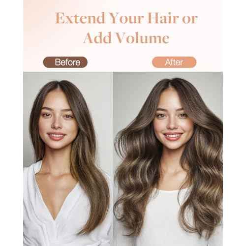 GOO GOO Invisi Edge Tape in Hair Extensions Human Hair, 4/27/4 Balayage Chocolate Brown to Caramel Blonde 20pcs 18inch 50g, Virgin Remy Hair, Seamless Injected Tape, Natural Look