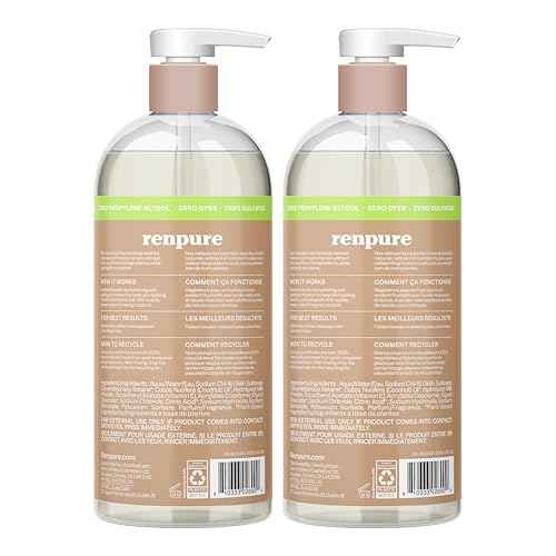 Renpure Coconut Milk & Vitamin E Moisturizing Body Wash - Gently Cleanses & Restores Moisture Balance - For Soft, Hydrated & Healthy-Looking Skin - With Coconut Oil & Vitamin E - 24 Fl Oz, 2 Pack