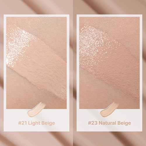 TROIAREUKE A+ Cushion Foundation (Shade 23) I Natural Coverage Foundation Makeup, Moisturizing Finish for Sensitive, Oily, Combination Skin, Skin Care Cushion I Korean Aesthetic Makeup
